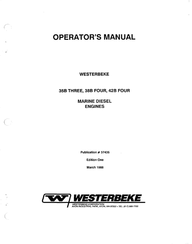 Westerbeke 35B THREE User manual