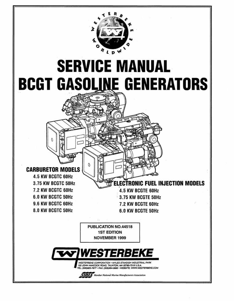 Westerbeke 4.5 KW BCGTC 60Hz Service manual