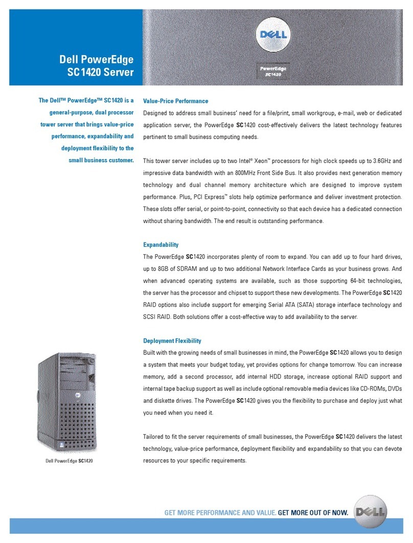 Dell PowerEdge SC1420 Owner's manual