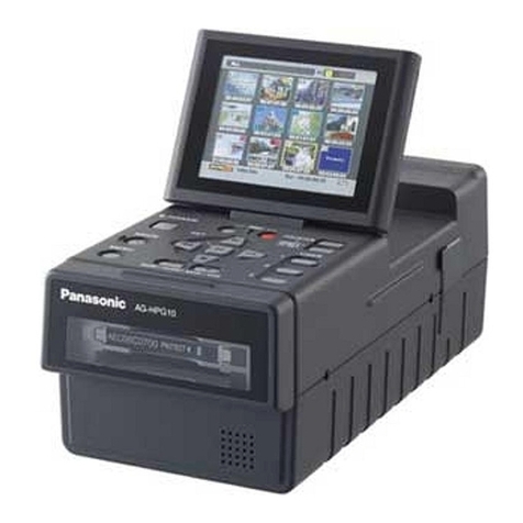 Panasonic AGHPG10 - MEMORY CARD PORTABLE RECORDER Brochure & specs Panasonic AGHPG10 - MEMORY CARD PORTABLE RECORDER Brochure & specs