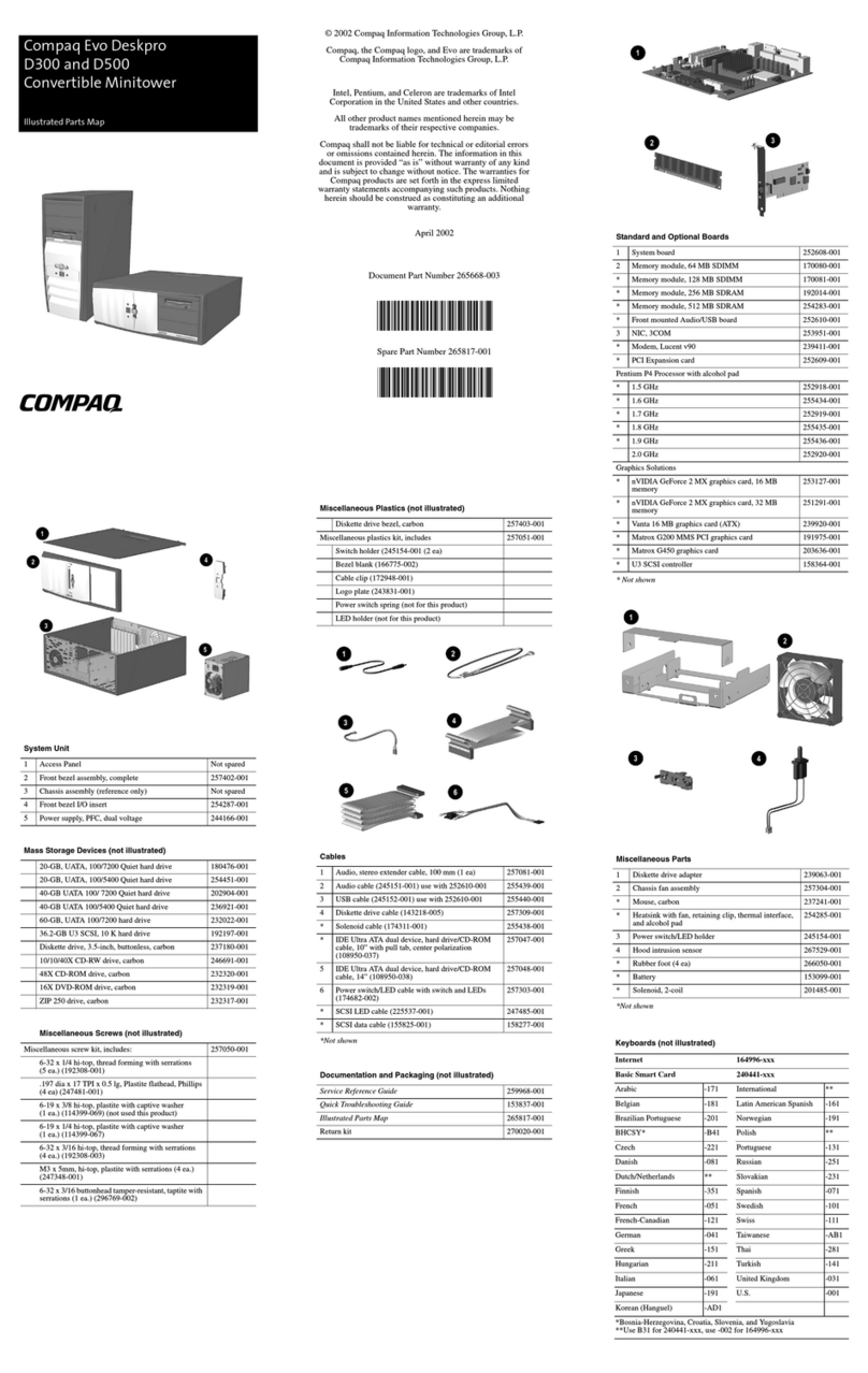 Compaq Compaq Evo Deskpro D300 Setup guide