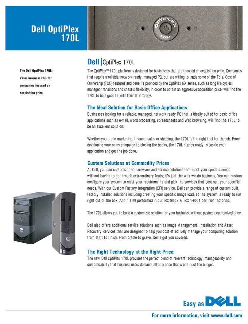 Dell OptiPlex 170L User manual