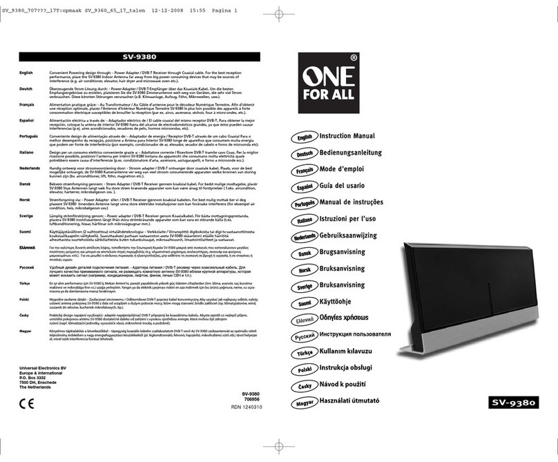 One Forall SV-9380 instruction manual