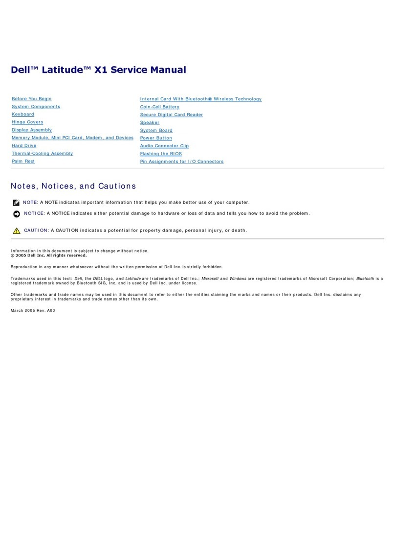 Dell Latitude X1 User manual