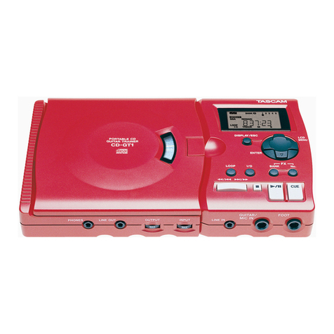 Tascam CD-GT1 owner's manual