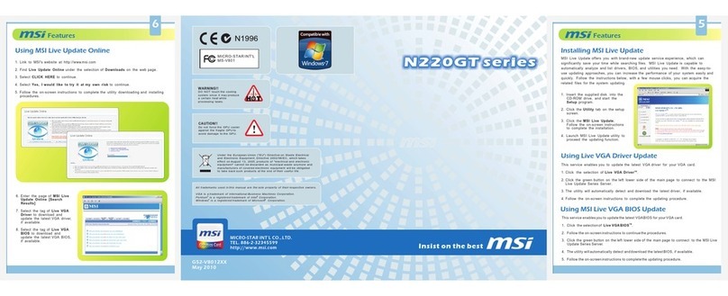 MSI N220GT series User manual