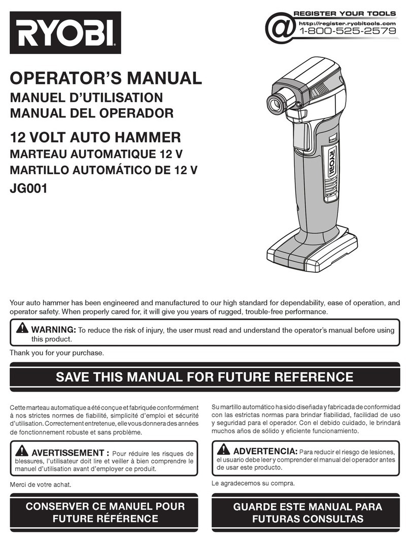 Ryobi JG001 Operator's manual