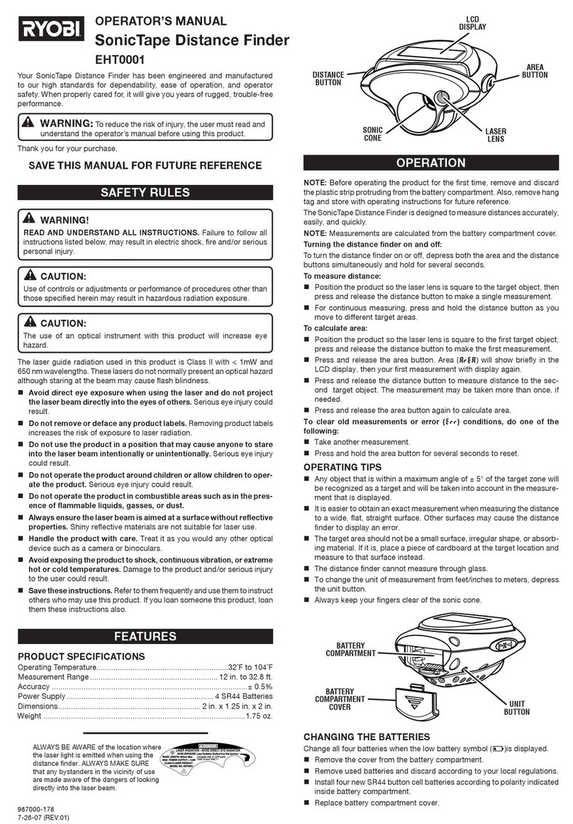 Ryobi EHT0001 User manual