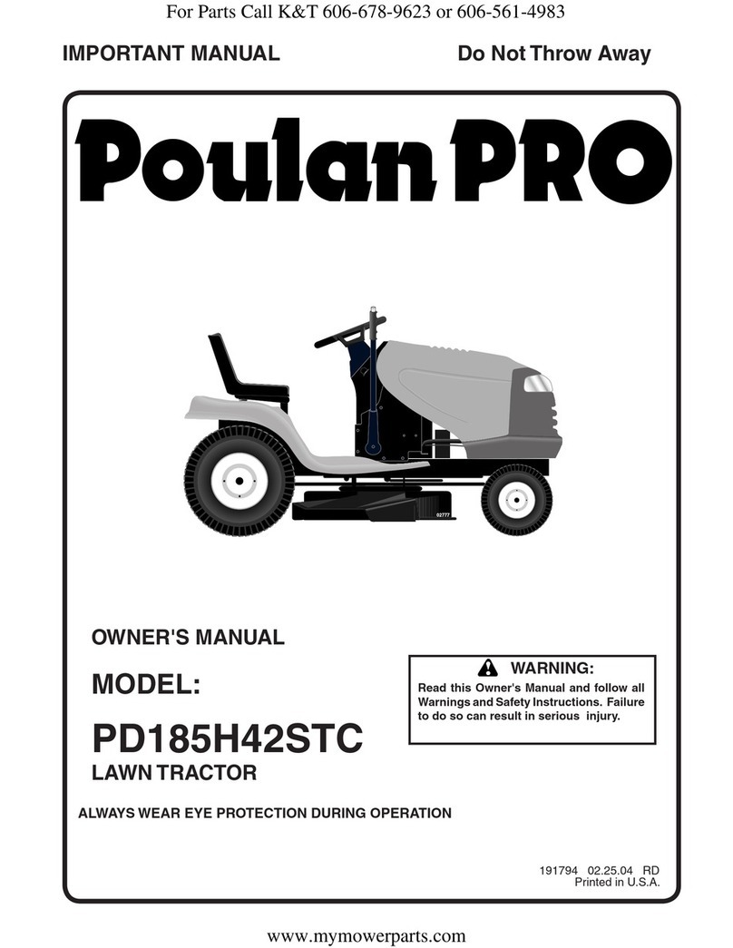 Poulan Pro PD185H42STC owner's manual