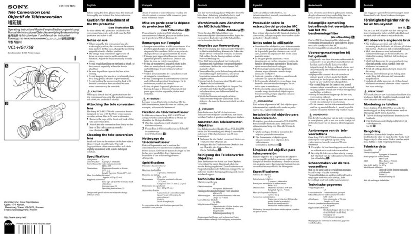 Sony VCL-HG1758 User manual