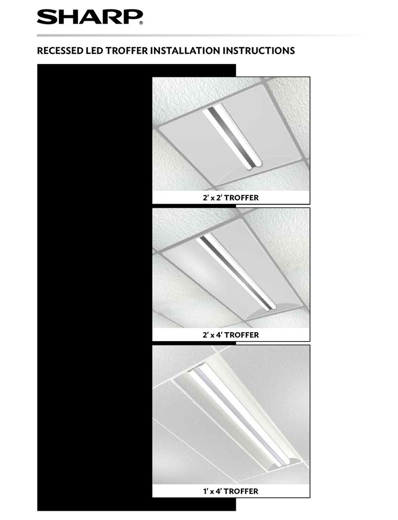 Sharp Recessed Led User manual