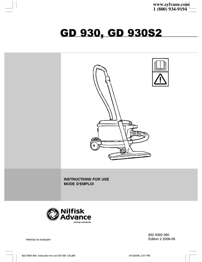 Nilfisk-Advance GD 930 User manual