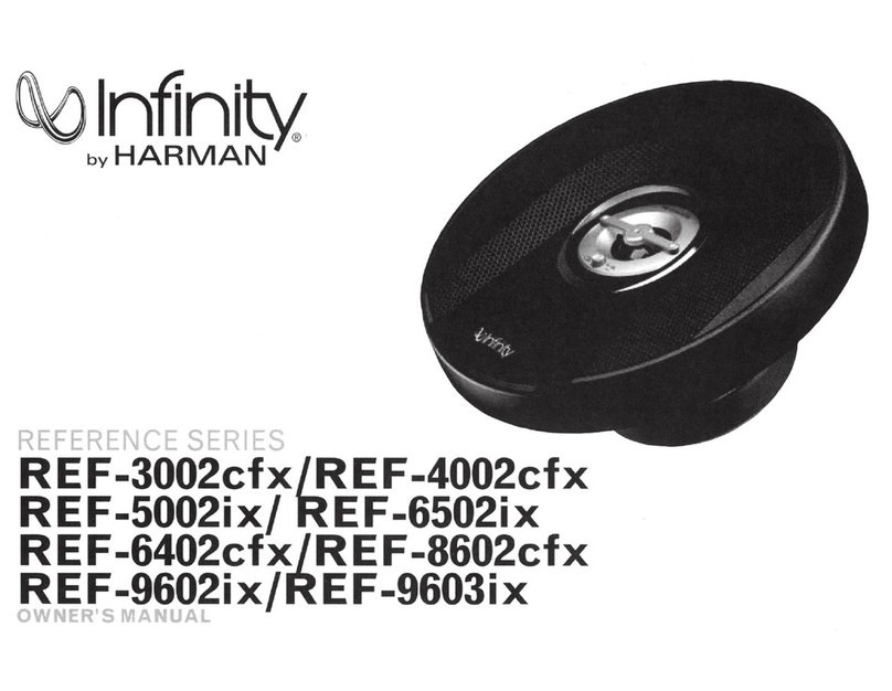 Infinity REF-3002cfx owner's manual