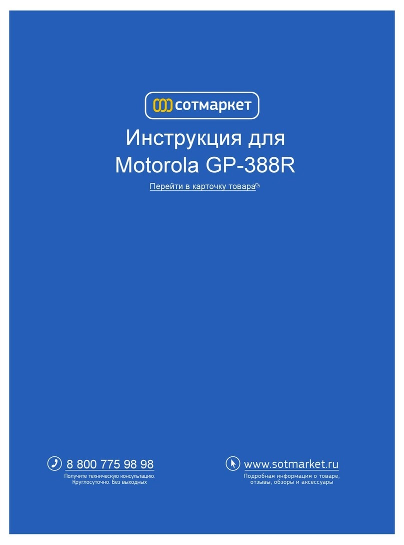 Motorola GP-388R User manual
