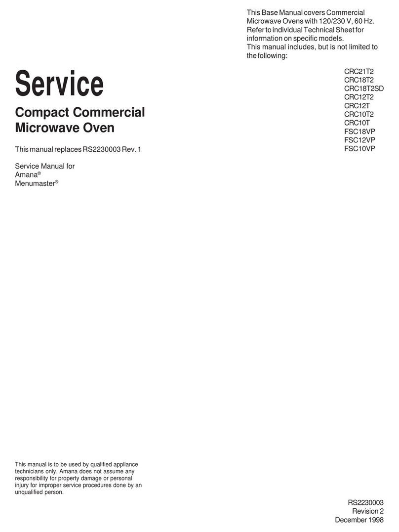 Amana CRC21T2 User manual