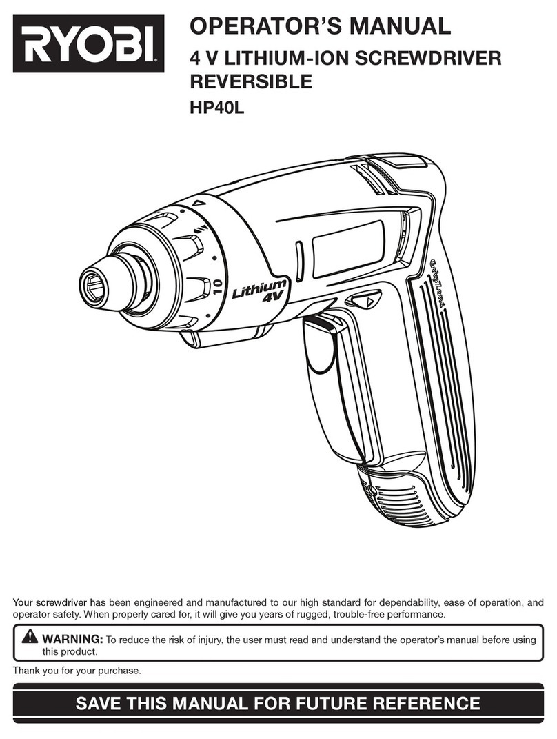 Ryobi HP40L Operator's manual