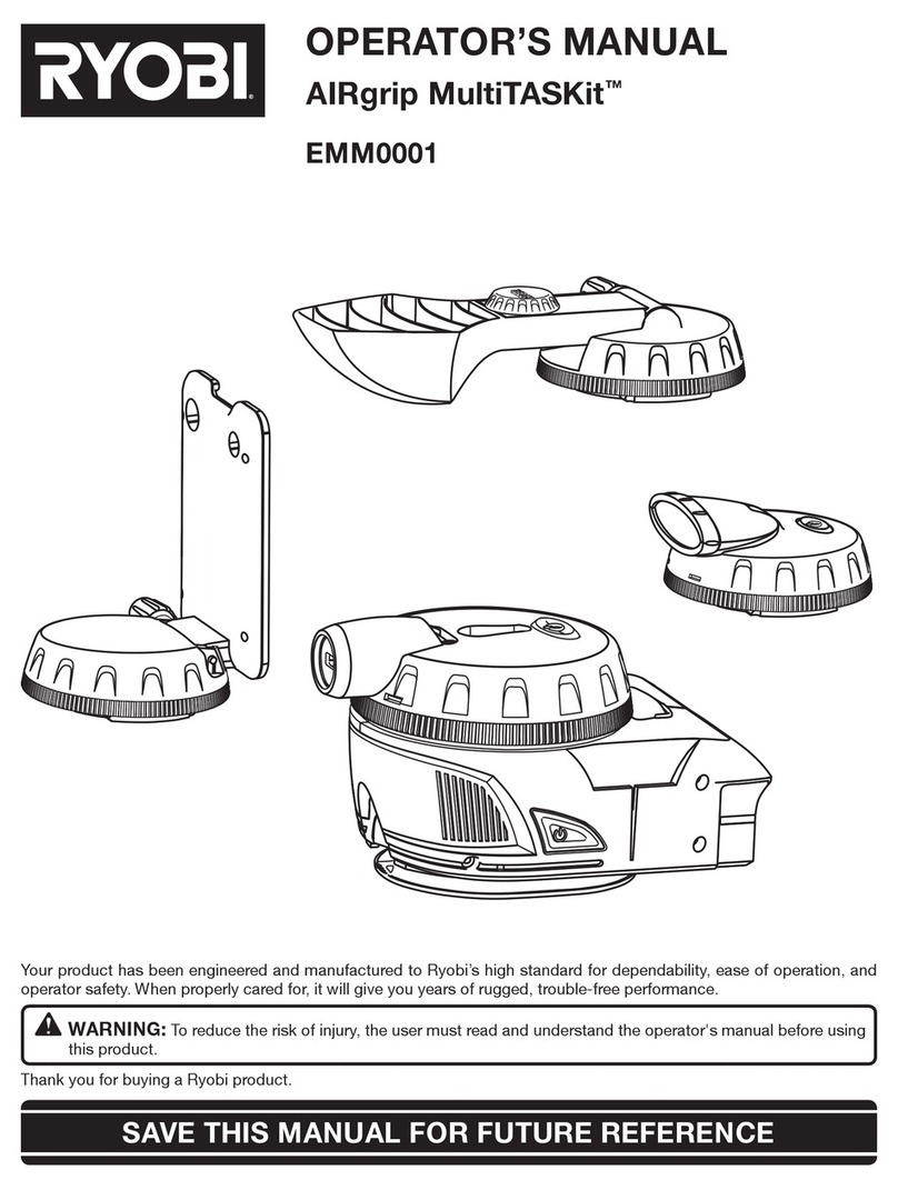Ryobi AIRgrip MultiTASKit EMM0001 Operator's manual