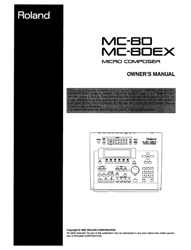 Roland Micro Composer MC-80EX User manual