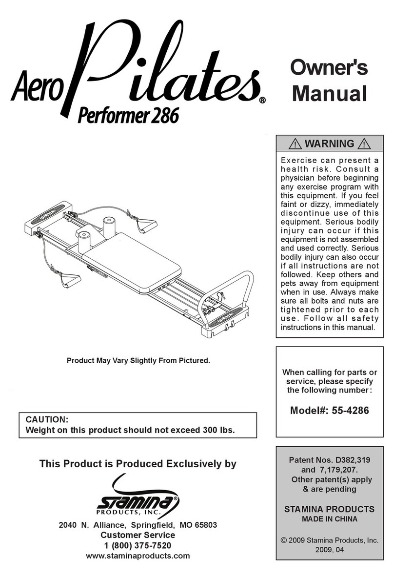 Stamina AeroPilates Performer 286 User manual