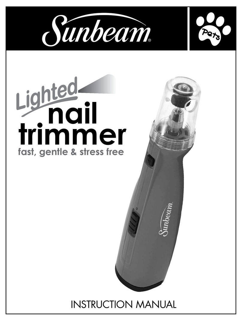 Sunbeam Lighted Nail Trimmer instruction manual Sunbeam Lighted Nail Trimmer instruction manual