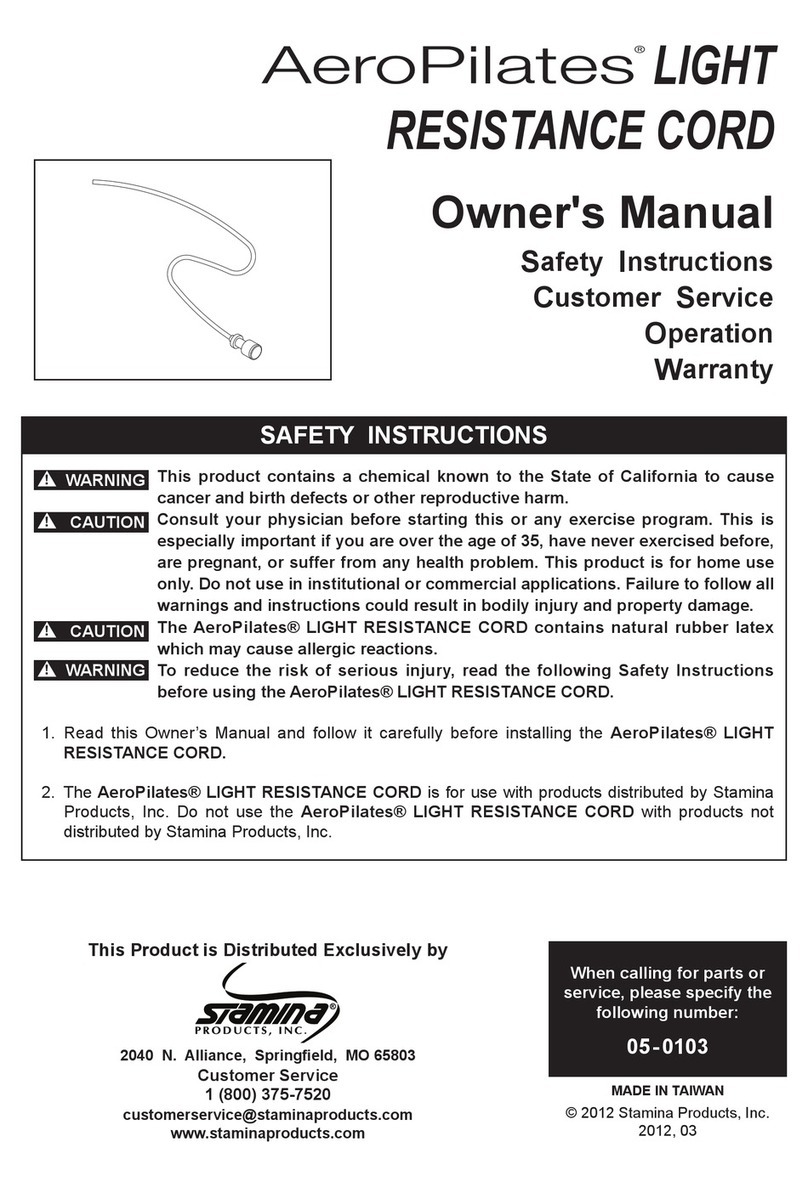 Stamina AeroPilates User manual
