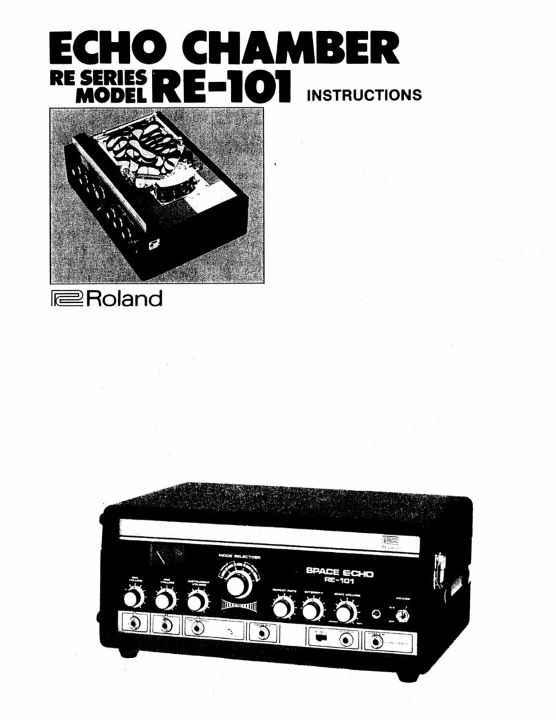 Roland Echo Chamber RE-101 User manual