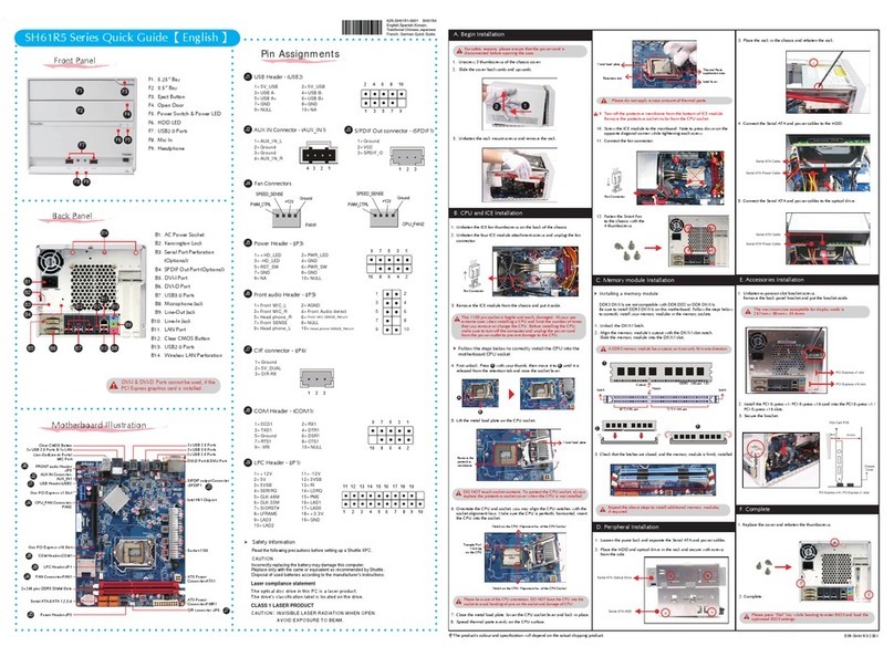Shuttle SH61R5 Series User manual