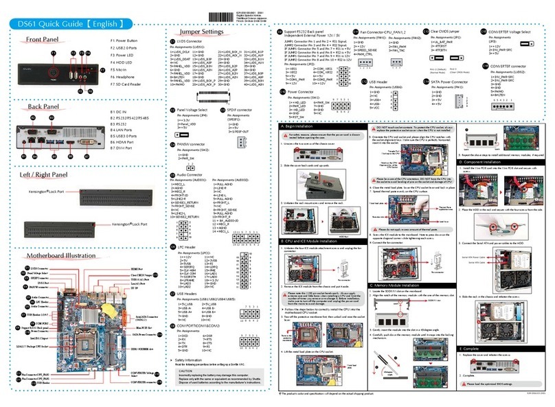 Shuttle DS61 User manual