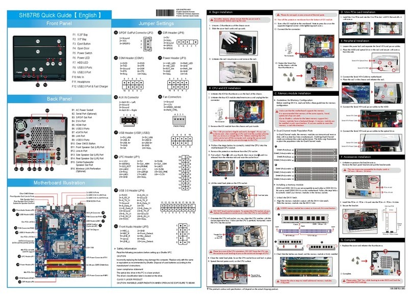 Shuttle SH87R6 User manual Shuttle SH87R6 User manual