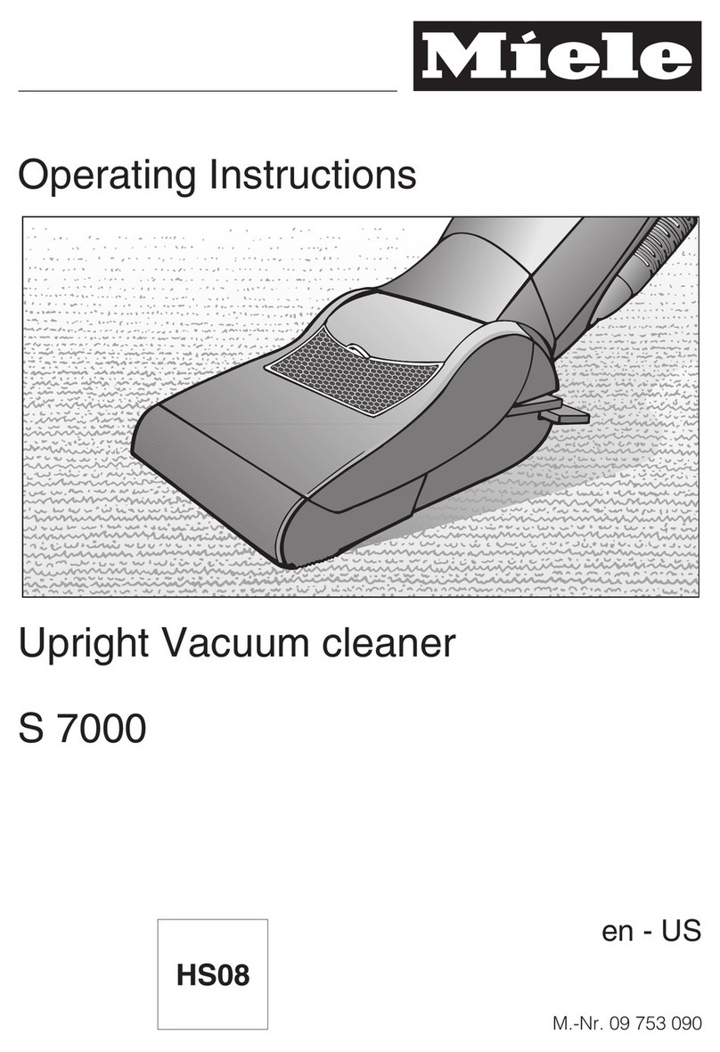 Miele S 7000 series operating instructions
