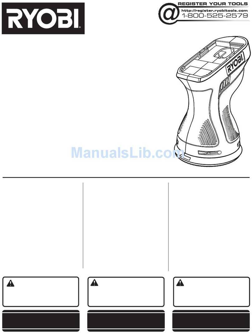 Ryobi P410 User manual