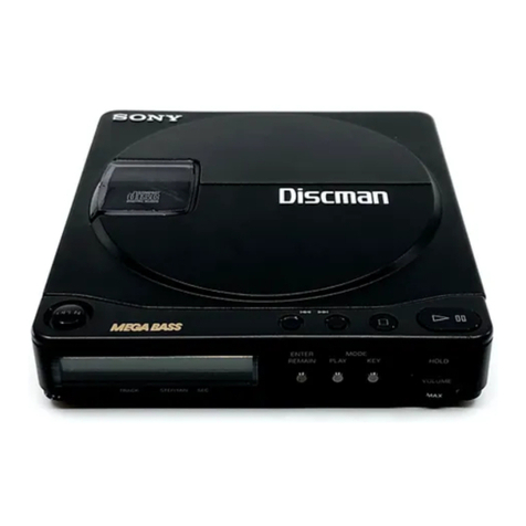 Sony Discman D-9 operating instructions