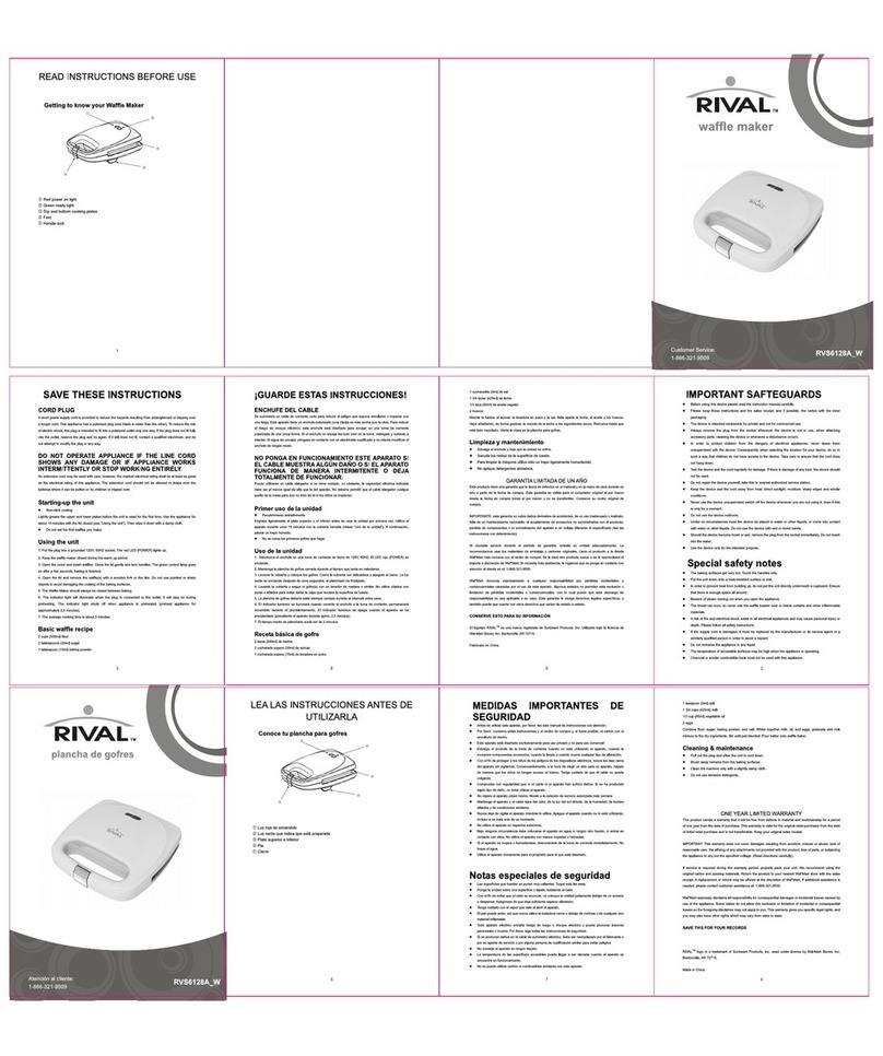 Rival RVS6128A_W User manual