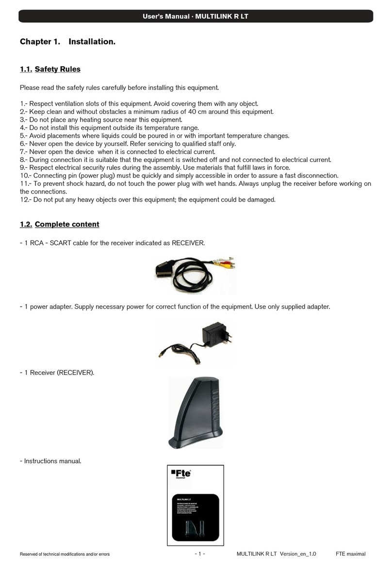 FTE Maximal MULTILINK R LT user manual