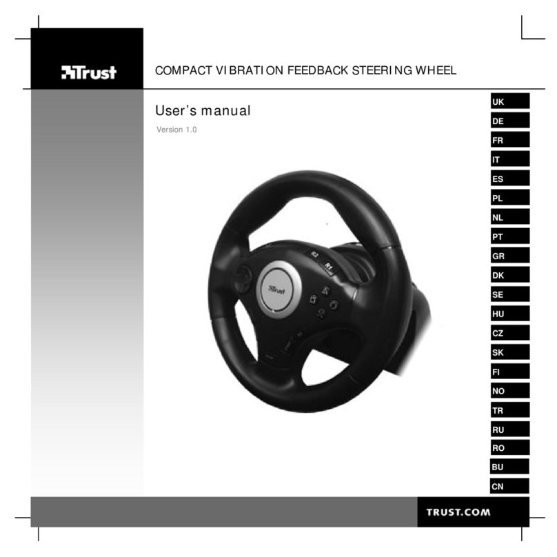 Trust COMPACT VIBRATION FEEDBACK STEERING WHEEL User manual Trust COMPACT VIBRATION FEEDBACK STEERING WHEEL User manual