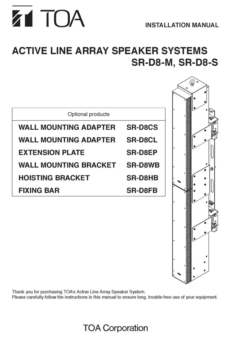 Toa SR-D8- M installation manual
