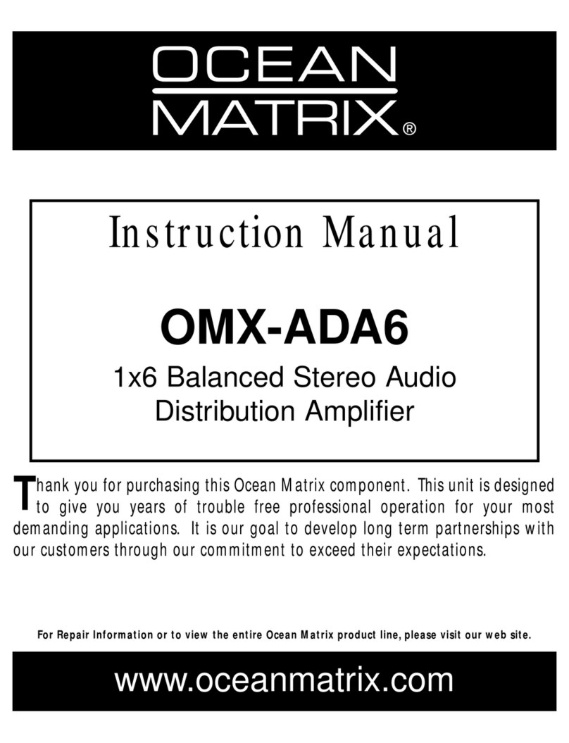 Ocean Matrix OMX-ADA6 instruction manual