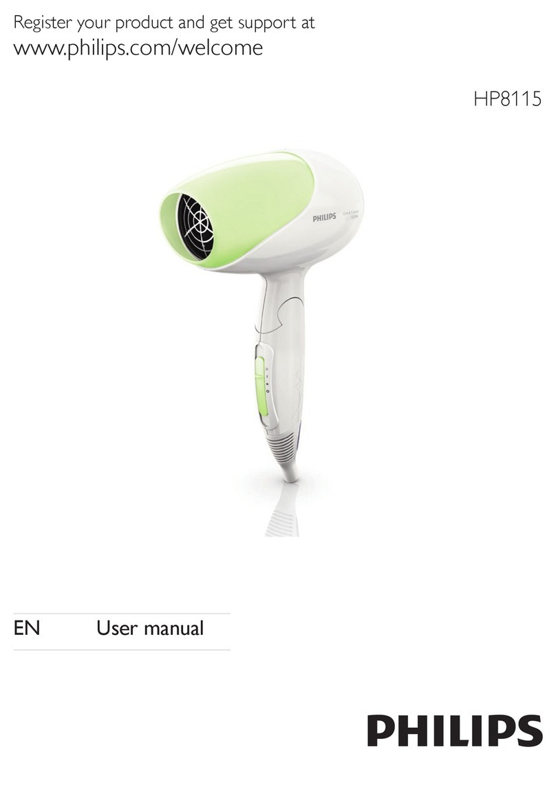 Philips HP8115 User manual Philips HP8115 User manual