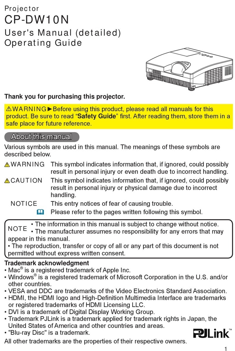 PJLink CP-DW10N User manual