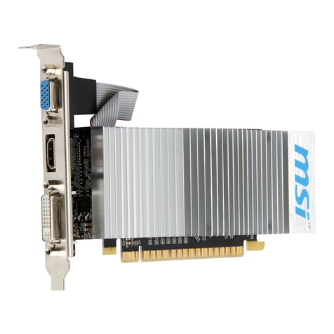 MSI GeForce GT 610 N610GT-MD1GD3H PCI-E 2.0 User manual