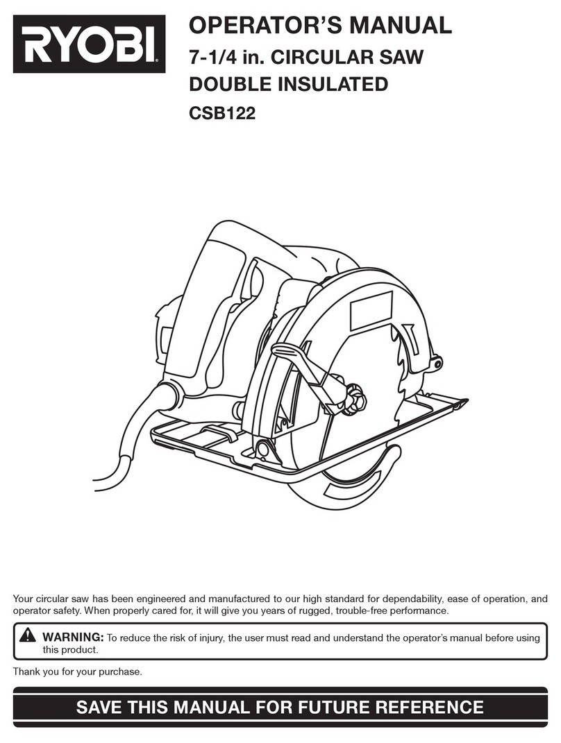 Ryobi CSB122 User manual