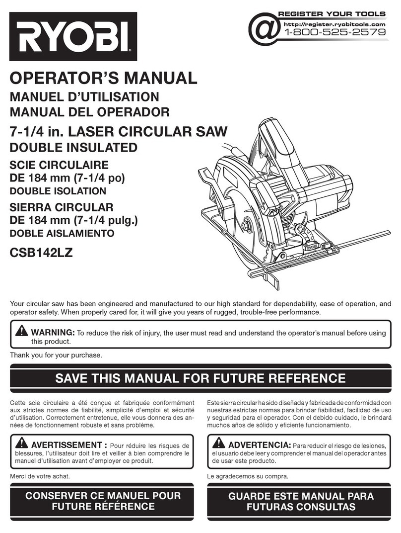 Ryobi CSB142LZ User manual