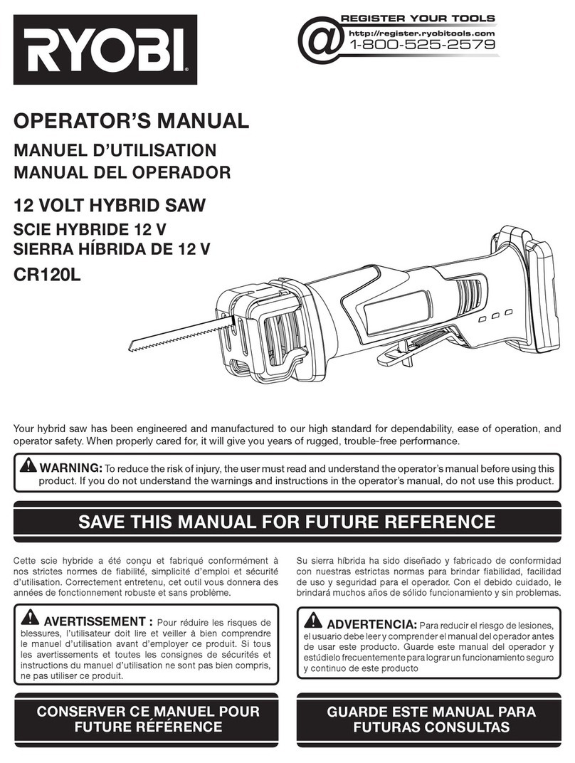 Ryobi CR120L Operator's manual