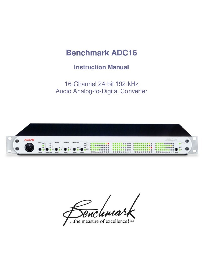 Benchmark ADC16 instruction manual