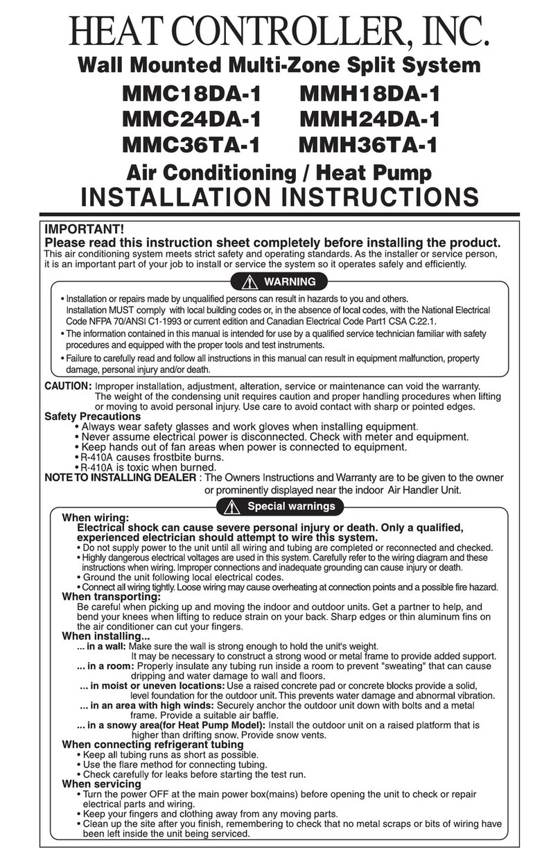 Heat Controller MMC18DA-1 User manual