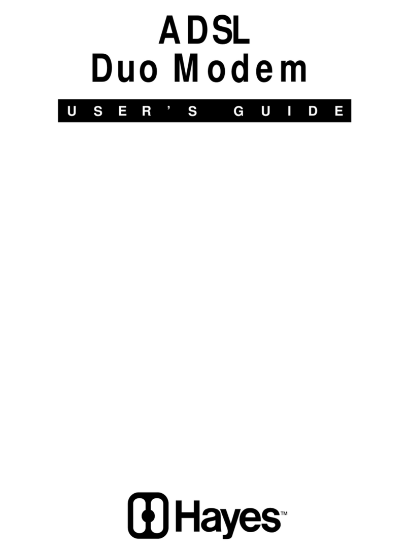 Hayes ADSL Duo Modem user guide