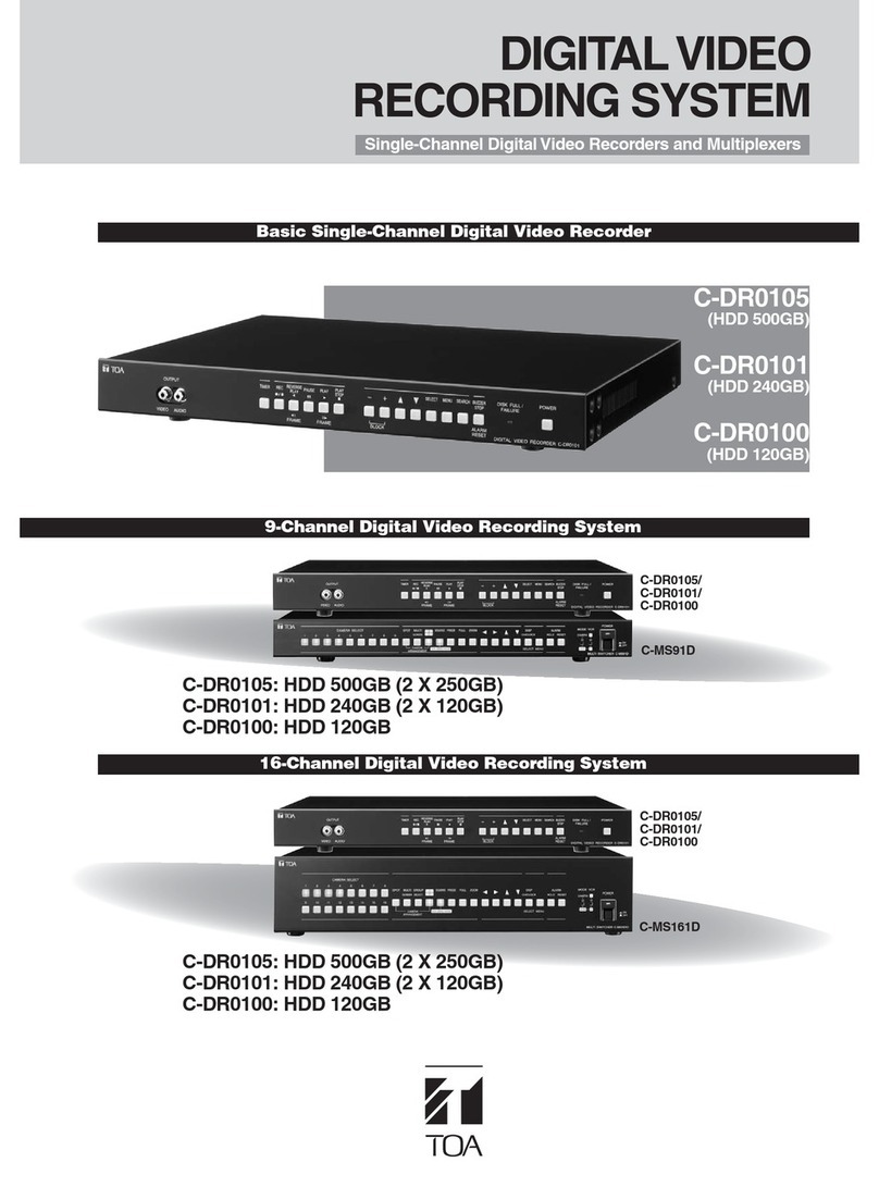 Toa C-DR0105 user manual