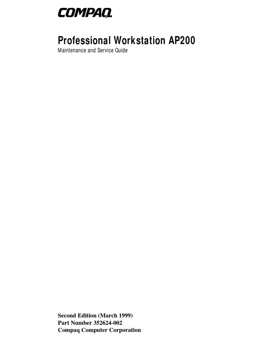 Compaq Professional Workstation AP200 Maintenance and service guide
