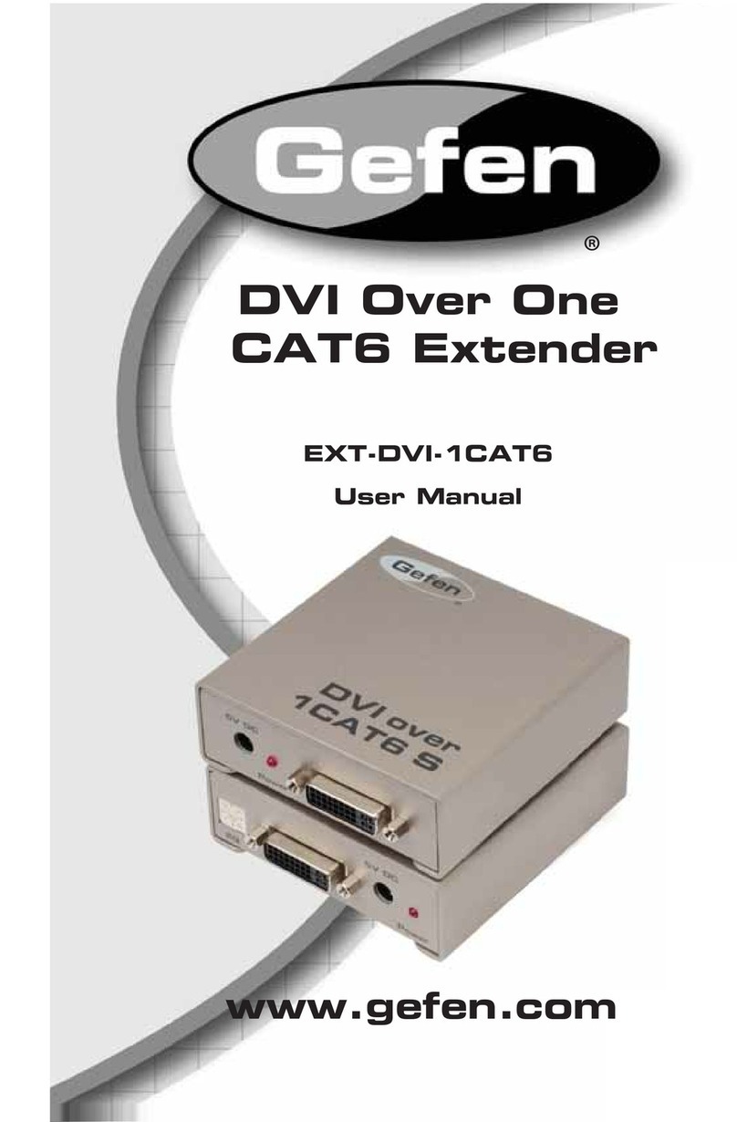 Gefen EXT-DVI-1CAT6 User manual Gefen EXT-DVI-1CAT6 User manual