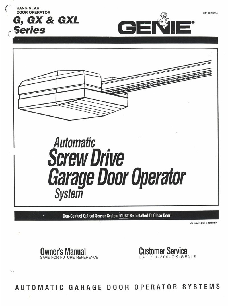 Genie G Series User manual